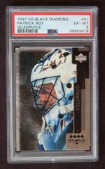 Patrick Roy [Quadruple] #41 Hockey Cards 1997 Upper Deck Black Diamond Prices