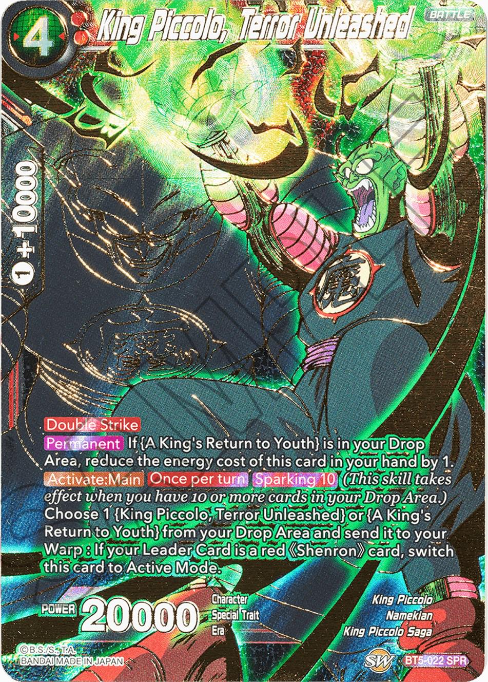 King Piccolo, Terror Unleashed [SPR] BT5-022 Dragon Ball Super Miraculous Revival