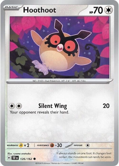 Hoothoot #126 Pokemon Temporal Forces