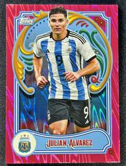Julian Alvarez [Pink Tango] #24 Soccer Cards 2023 Topps Argentina Fileteado Prices