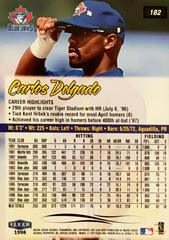 Rear | Carlos Delgado Baseball Cards 1998 Ultra