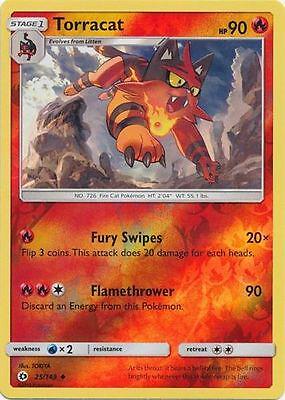 Torracat [Reverse Holo] #25 Pokemon Sun & Moon