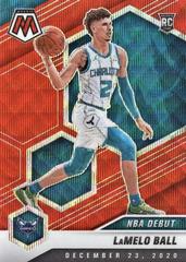 LaMelo Ball [Red Wave] #262 Basketball Cards 2020 Panini Mosaic Prices