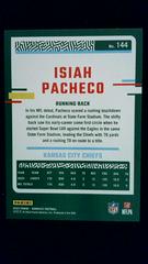 Back | Isiah Pacheco Football Cards 2023 Panini Donruss