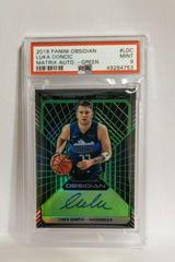 Luka Doncic [Green] Basketball Cards 2018 Panini Obsidian Matrix Autographs Prices