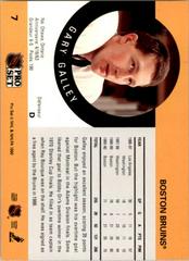 Back | Garry Galley [mispelled Gary] Hockey Cards 1990 Pro Set