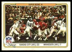 Super Bowl IV [Kansas City vs. Minnesota] Football Cards 1982 Fleer Team Action Prices