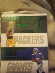 Christian Watson, Wan'Dale Robinson [Emerald] Football Cards 2022 Panini Contenders Round Numbers Prices