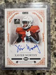 Xavier Worthy #CAXW Football Cards 2022 Onyx Vintage College Autographs Prices