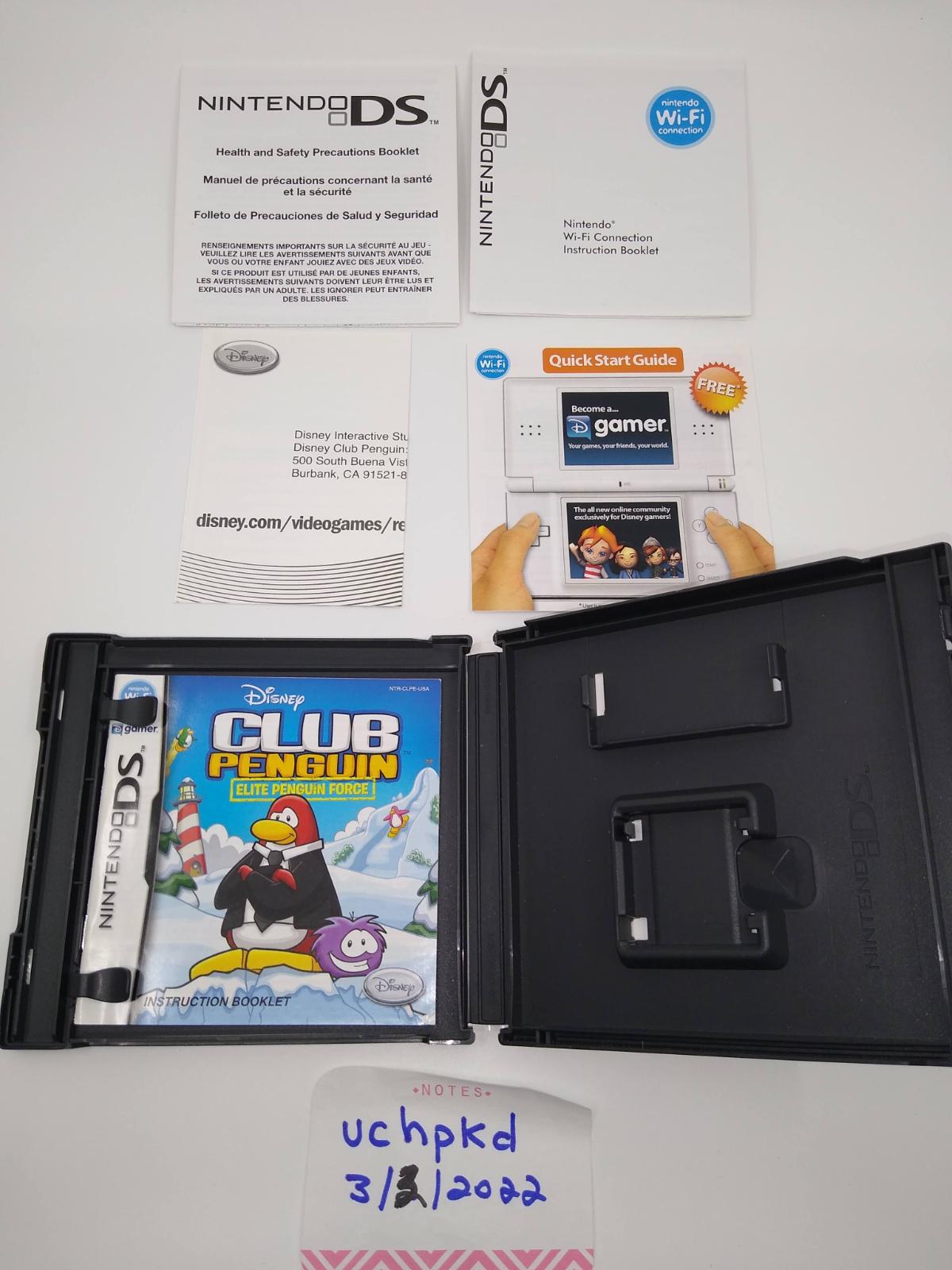 Club Penguin Elite Penguin Force Box and Manual only Nintendo DS