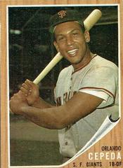Orlando Cepeda #40 Baseball Cards 1962 Topps Prices