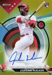 Jordan Walker [Gold] #FA-JWA Baseball Cards 2023 Topps Finest Autographs Prices