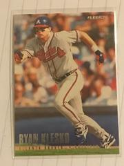 Ryan Klesko #8 of 20 Baseball Cards 1996 Fleer Braves Team Set Prices