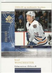 Brad Winchester Hockey Cards 2004 SP Authentic Rookie Redemption Prices