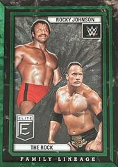 The Rock / Rocky Johnson [Green] Wrestling Cards 2023 Donruss Elite WWE Family Lineage Prices