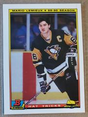 Mario Lemieux Hockey Cards 1990 Bowman Hat Tricks Prices