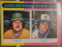 E. R. A. Leaders [J. Hunter, B. Capra] Baseball Cards 1975 Topps Mini Prices