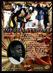 Back | Kordell Stewart Football Cards 1996 Pacific Invincible