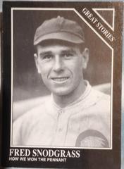 Fred Snodgrass #168 Baseball Cards 1991 Conlon Collection Prices