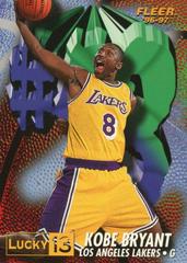 Kobe Bryant #13 Basketball Cards 1996 Fleer Lucky 13 Prices