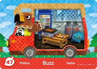 Buzz #47 [Animal Crossing Welcome Amiibo] Amiibo Cards