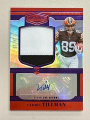 Cedric Tillman [Purple] #RPA-24 Football Cards 2023 Panini Plates and Patches Rookie Patch Autographs Prices