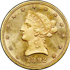 1892 [PROOF] Coins Liberty Head Gold Eagle Prices