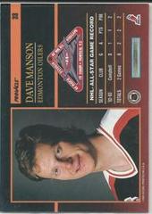 Back | Dave Manson Hockey Cards 1993 Pinnacle All Stars