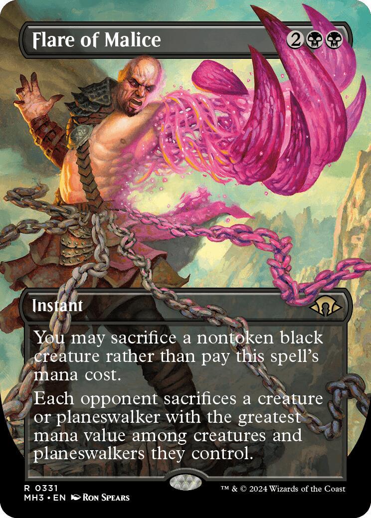 Flare Of Malice [borderless Foil] #331 Prices 