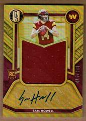 Sam Howell Football Cards 2022 Panini Gold Standard Rookie Jersey Autographs Jumbo Prices