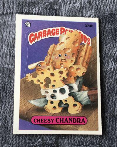 Cheesy CHANDRA #374b 1987 Garbage Pail Kids