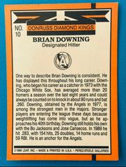 Back | Brian Downing Baseball Cards 1990 Donruss
