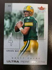 Brett Favre #9 UP Football Cards 2004 Ultra Performers Prices