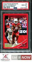 Larry Fitzgerald [Press Proof Red] #2 Football Cards 2018 Donruss Prices