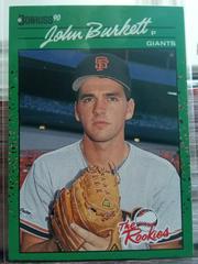 John Burkett #51 Baseball Cards 1990 Panini Donruss Rookies Prices