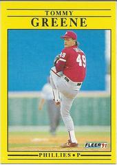 Tommy Greene #U-108 Baseball Cards 1991 Fleer Update Prices