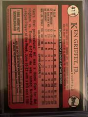Back | Ken Griffey Jr. [1989 Reprint] Baseball Cards 2001 Topps Traded