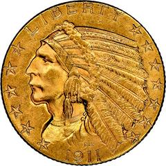 1911 Coins Indian Head Half Eagle Prices