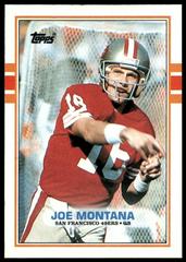 Joe Montana #12 Football Cards 1989 Topps Prices