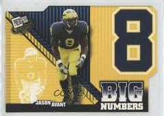 Jason Avant Football Cards 2006 Press Pass Big Numbers Prices