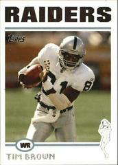 Tim Brown #3 Football Cards 2004 Topps Prices