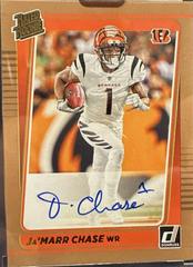 Ja'Marr Chase [Autograph Bronze] Football Cards 2021 Panini Donruss Prices