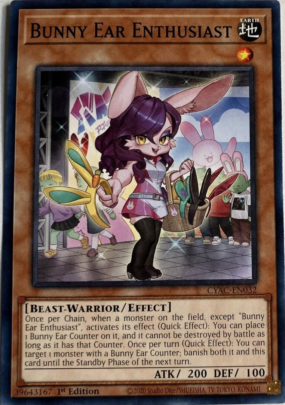 Bunny Ear Enthusiast CYAC-EN032 YuGiOh Cyberstorm Access