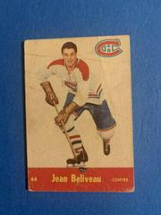 Jean Beliveau #44 Hockey Cards 1955 Parkhurst Quaker Oats Prices