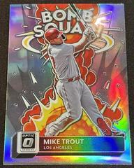 Mike Trout [Holo] Baseball Cards 2022 Panini Donruss Optic Bomb Squad Prices