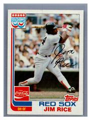 Jim Rice Baseball Cards 1982 Coca Cola Prices