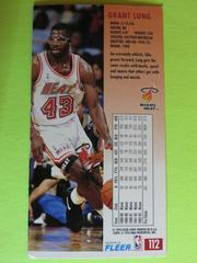 Reverse | Grant Long Basketball Cards 1993 Fleer Jam Session