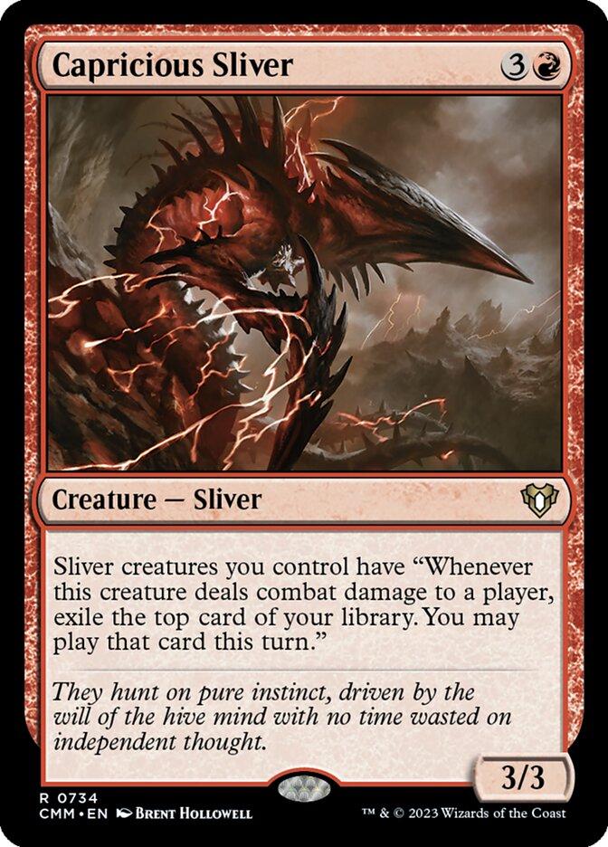 Capricious Sliver #734 Magic Commander Masters