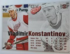 Backside | Vladimir Konstantinov Hockey Cards 1994 Fleer