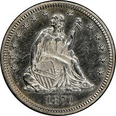 1870 [PROOF] Coins Seated Liberty Quarter Prices